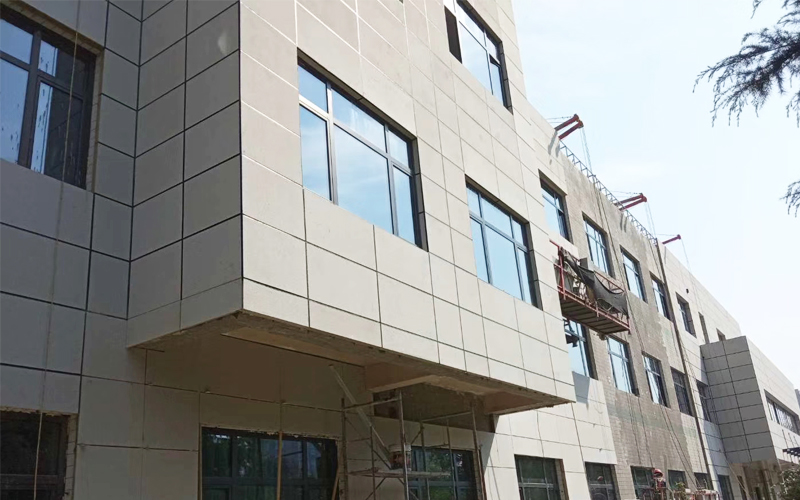 石材聚氨酯保温一体板项目展示——清水源大楼